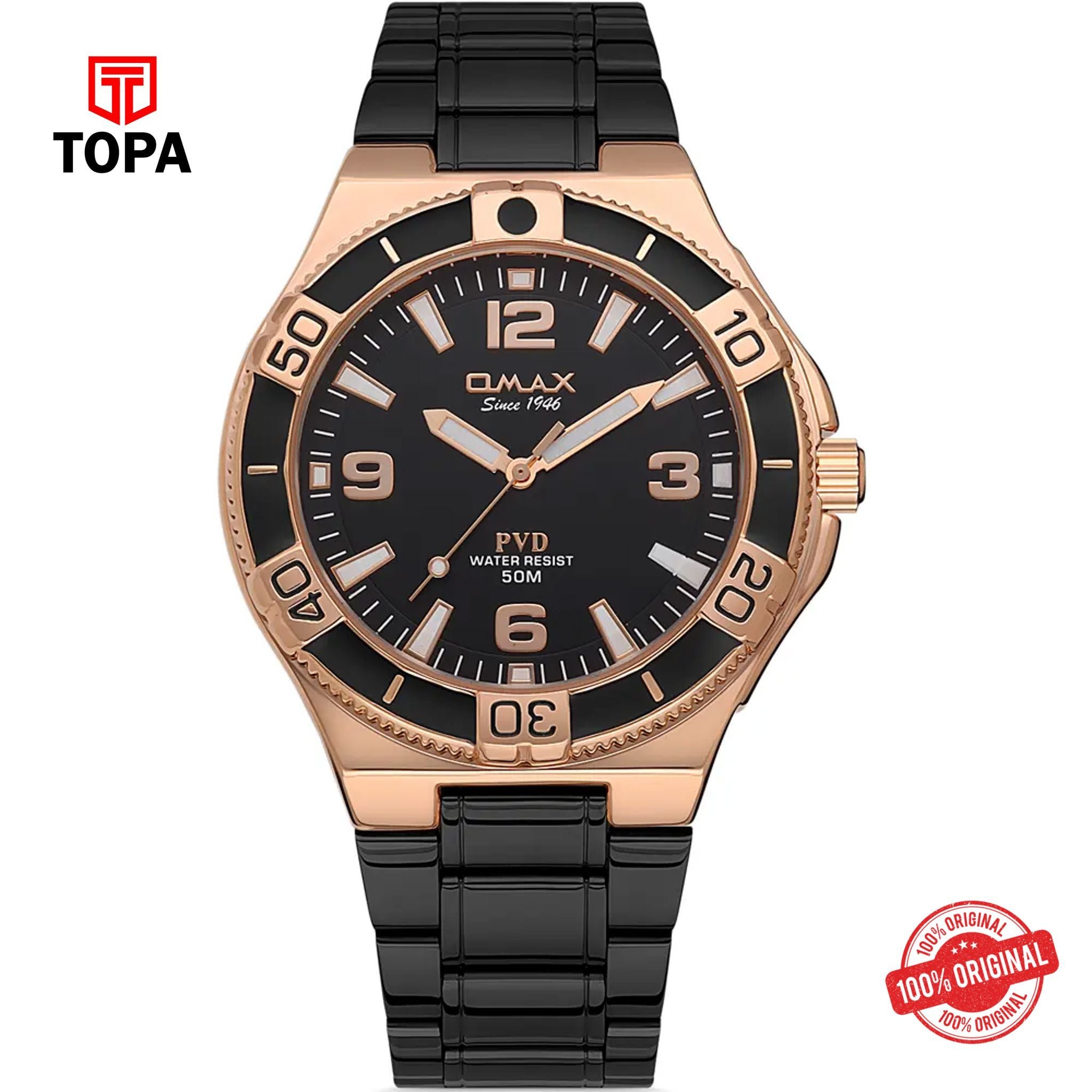 Topa Omax-DFS003U012-Metal-Band-Men-Watch - Product Image 1