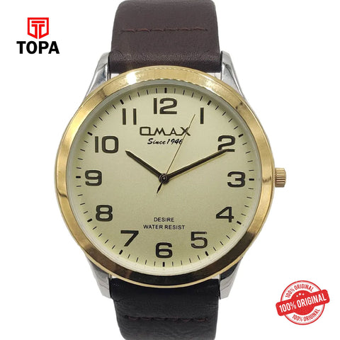 Topa Omax-DX10T15A-Leather-Band-Men-Watch - Product Image 1
