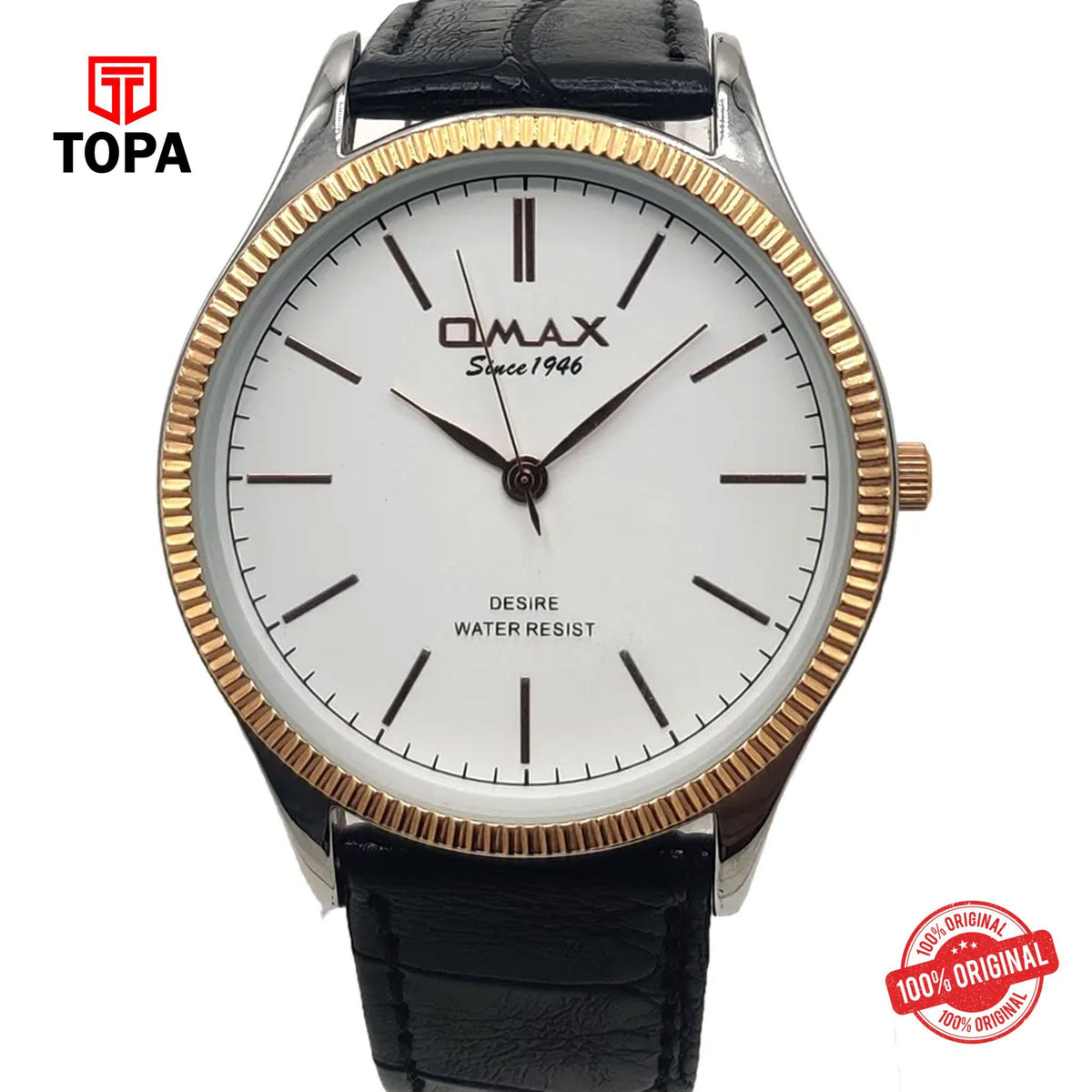 Topa Omax-DX11C35I-Leather-Band-Men-Watch - Product Image 1