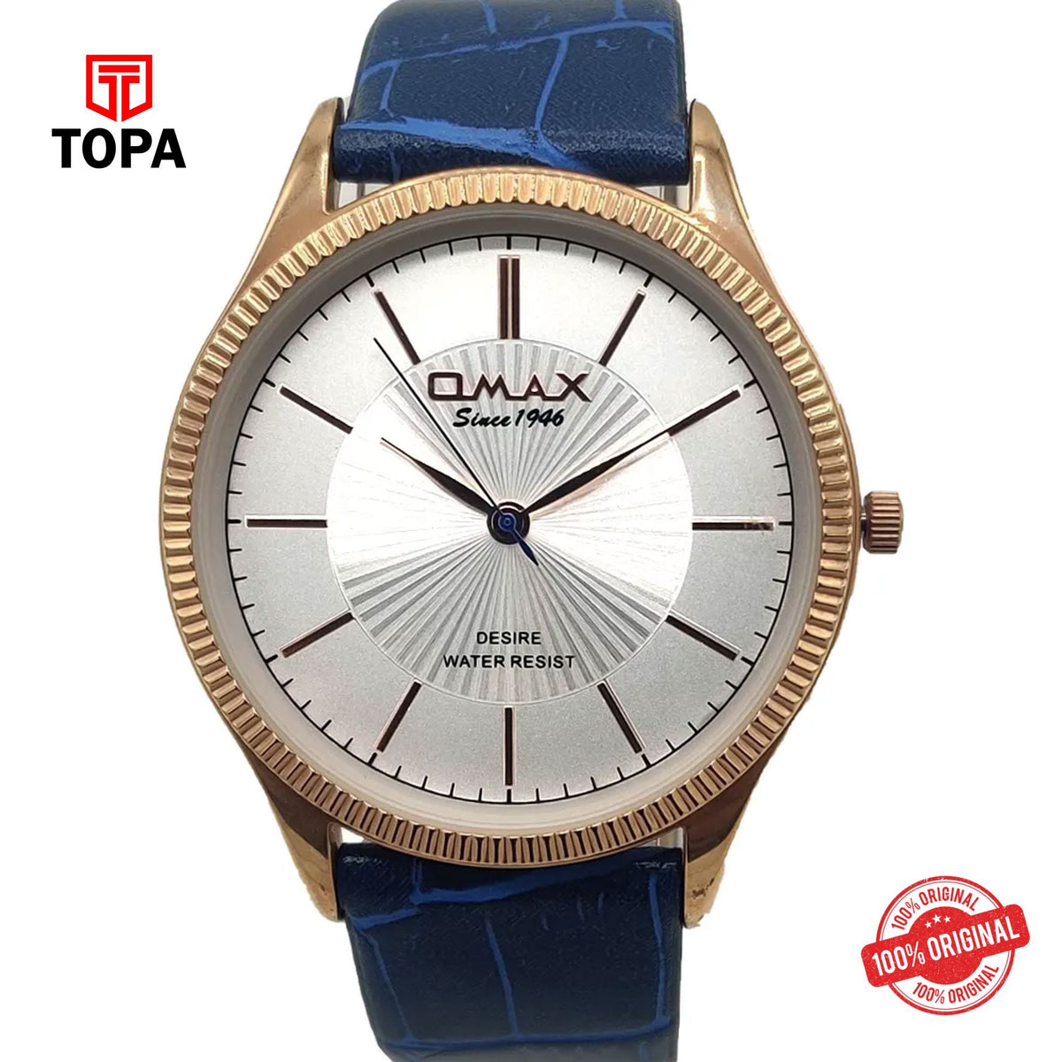 Topa Omax-DX11R64I-Leather-Band-Men-Watch - Product Image 1