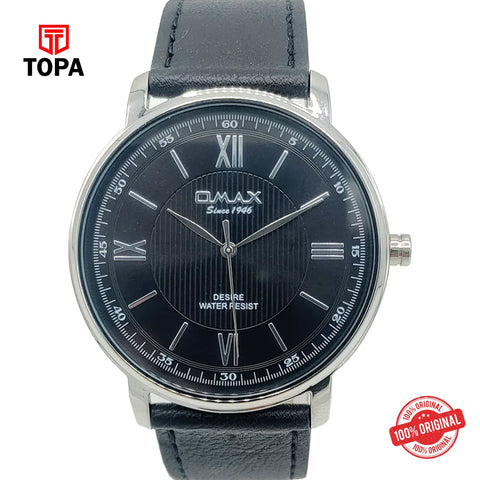 Topa Omax-DX23P22I-Leather-Band-Men-Watch - Product Image 1