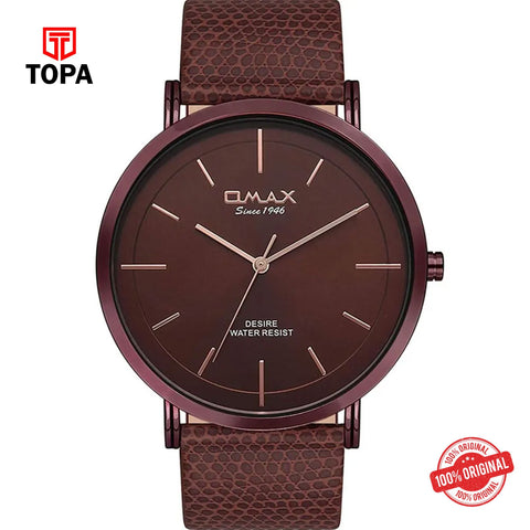 Topa Omax-DX31F55I-Leather-Band-Men-Watch - Product Image 1