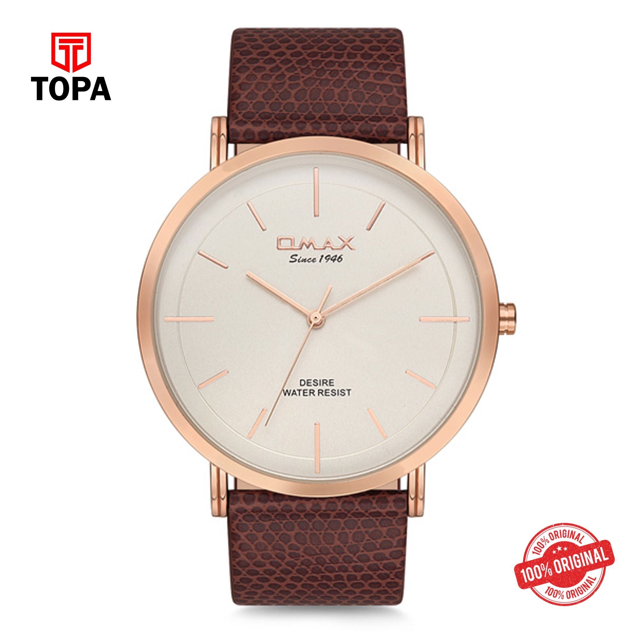 Topa Omax-DX31R35I-Leather-Strap-Mens-Watch - Product Image 1