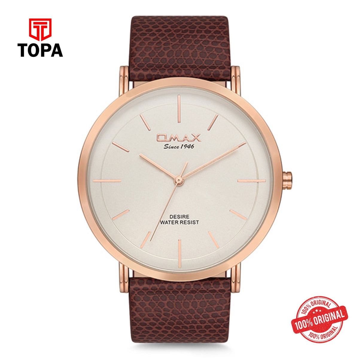 Topa Omax-DX31R35I-Leather-Strap-Mens-Watch - Product Image 1