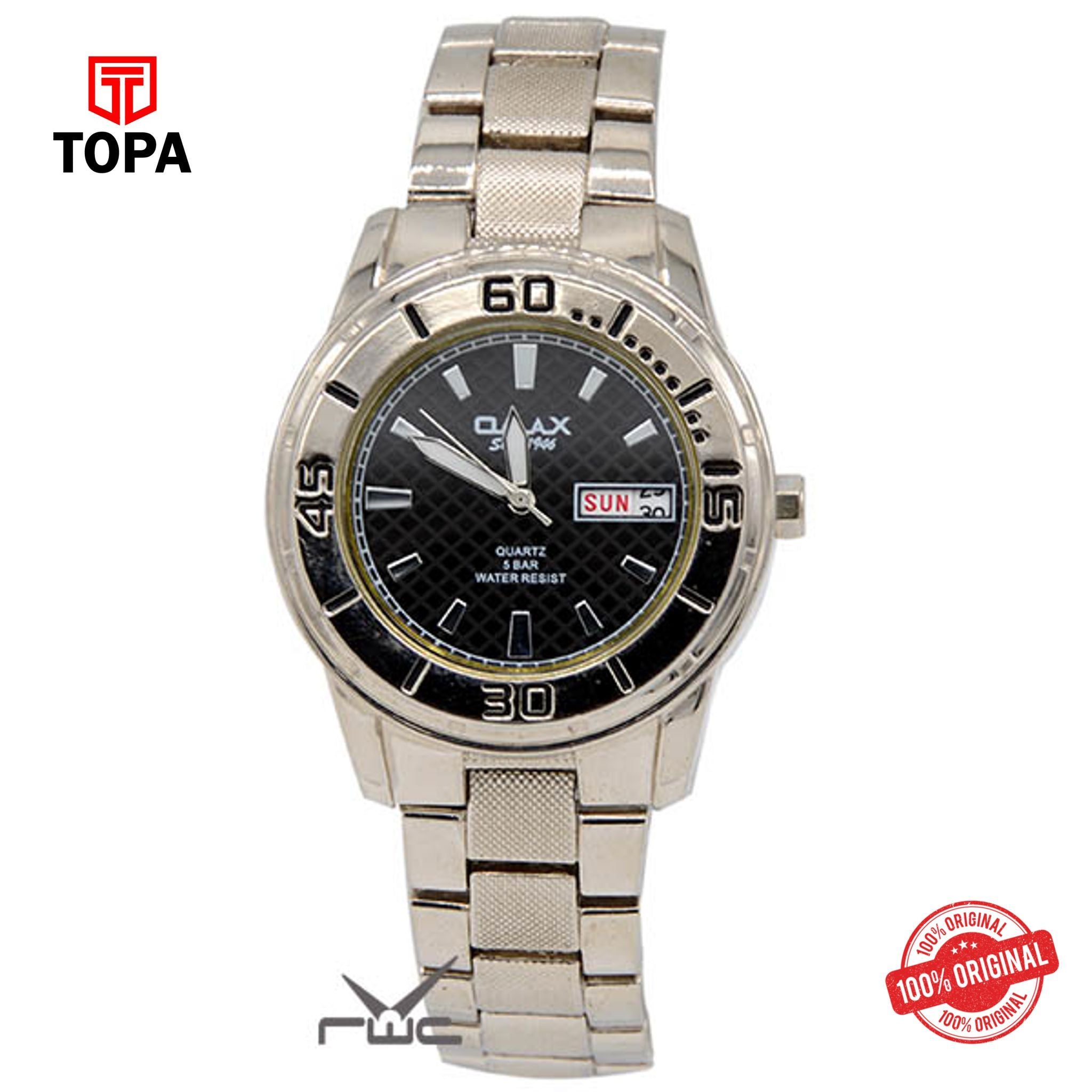 Topa Omax-DYB553-Silver-Mens-Wrist-Watch - Product Image 1