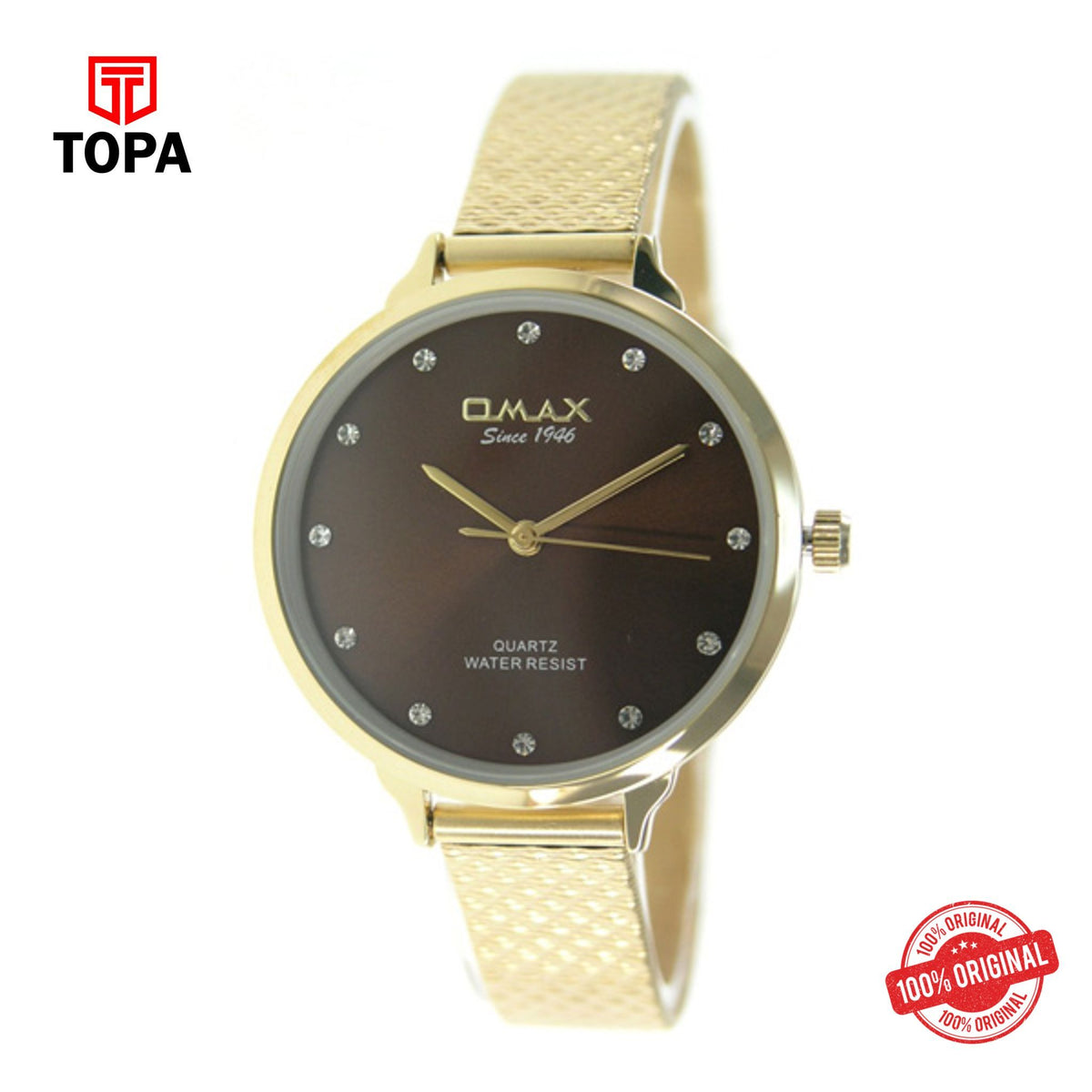 Topa Omax-FMB030Q00D-Woman-leather-strap-watch - Product Image 1