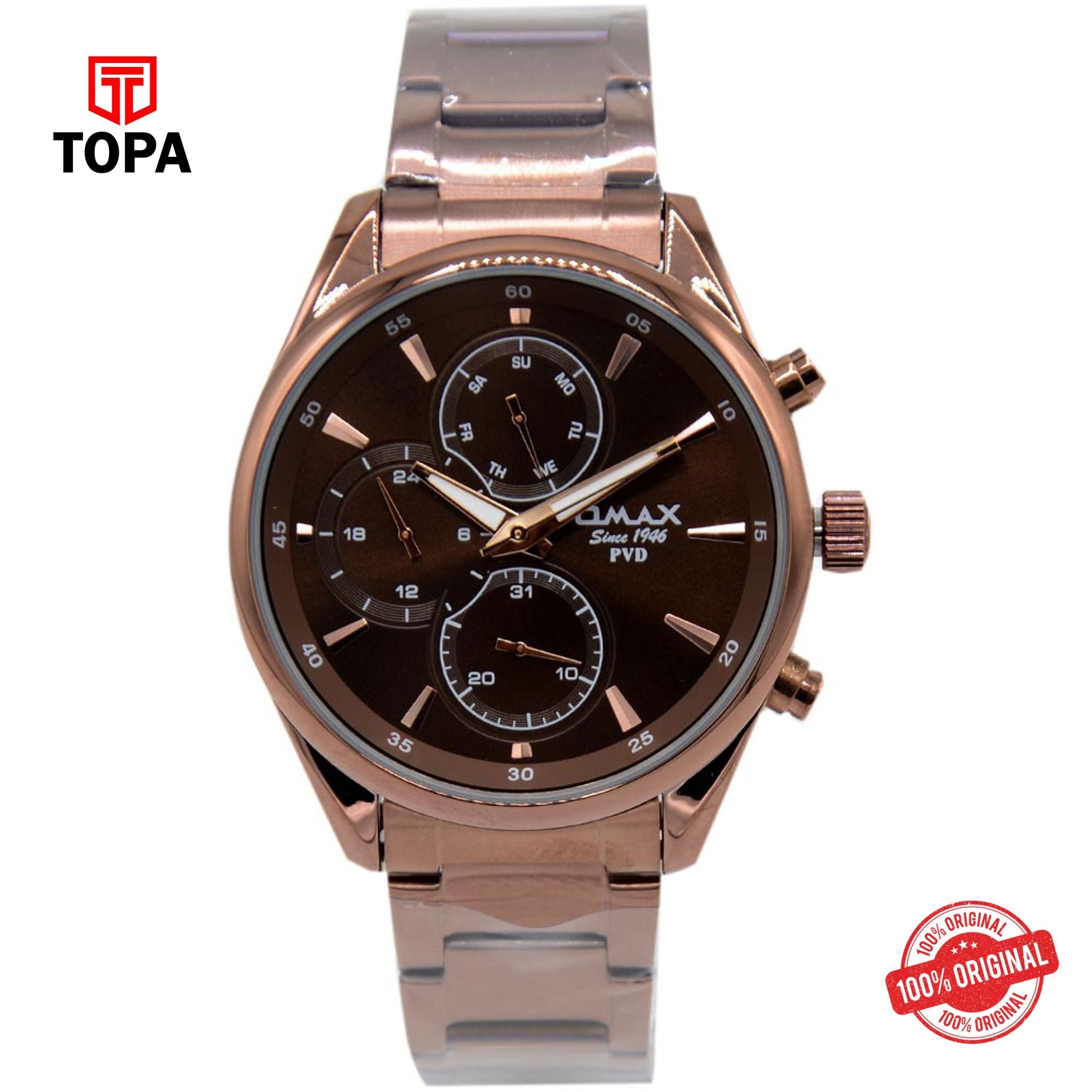Topa Omax-FSM007500D-Metal-Band-Men-Watch - Product Image 1