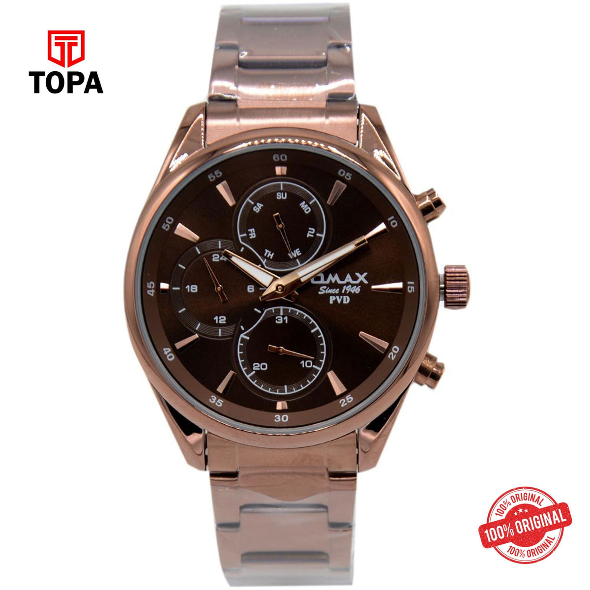 Topa Omax-FSM007500D-Metal-Band-Men-Watch - Product Image 1