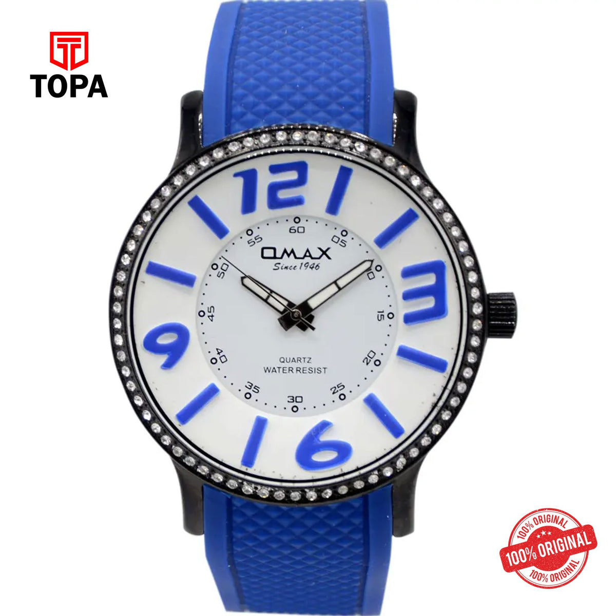 Topa Omax-G002M34B-Rubber-Band-Women-Watch - Product Image 1
