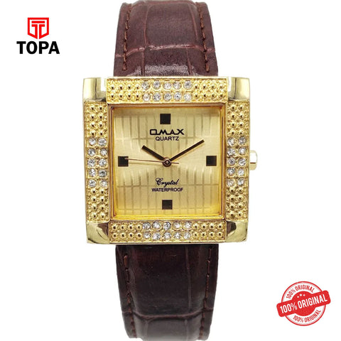 Topa Omax-GL0264GQ01-Leather-Band-Women-Watch - Product Image 1