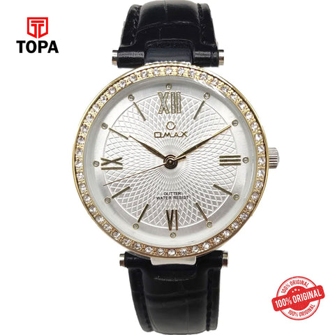 Topa Omax-GT001T62I-Leather-Band-Women-Watch - Product Image 1