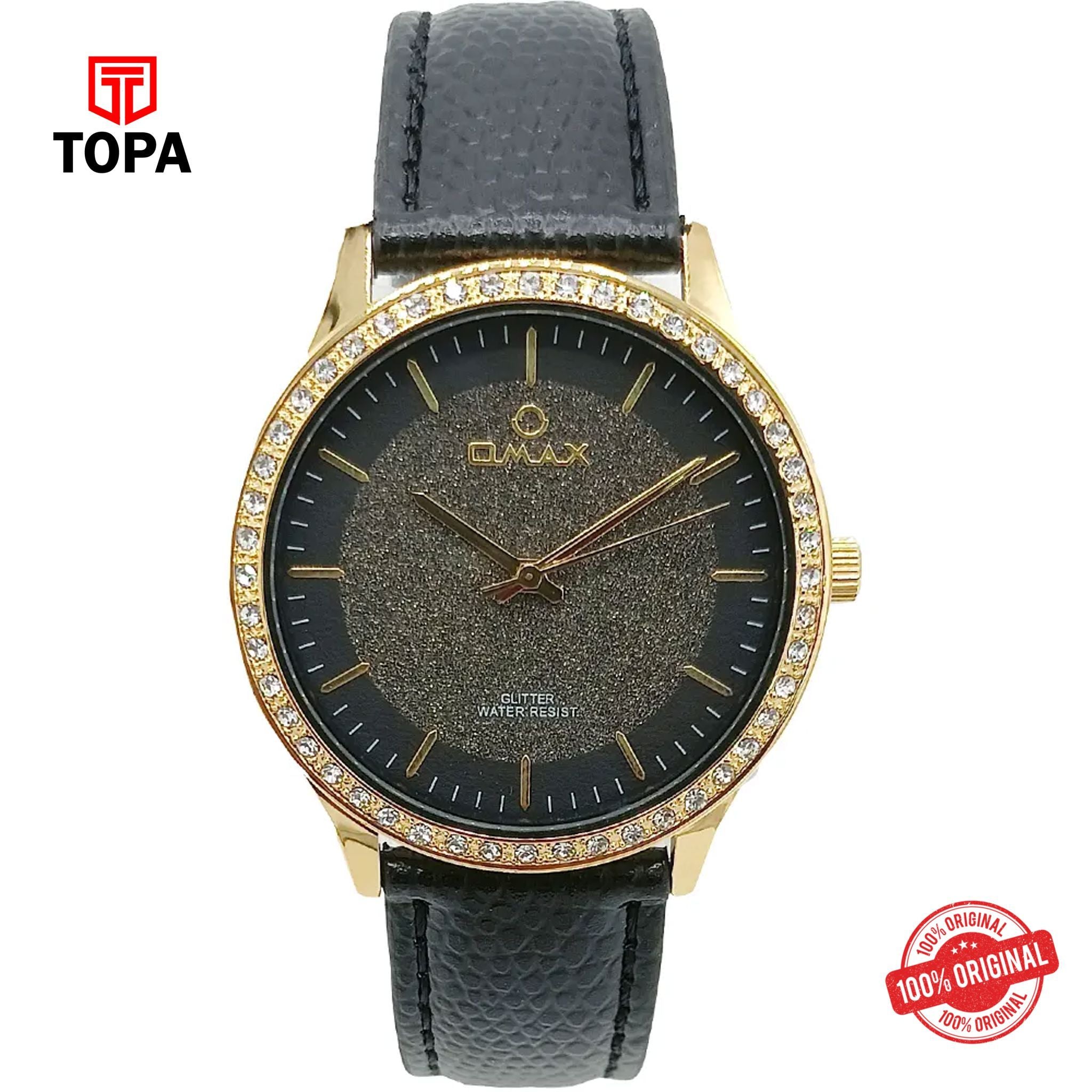 Topa Omax-GT002G22I-Leather-Band-Women-Watch - Product Image 1