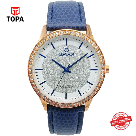 Topa Omax-GT002R64I-Leather-Band-Women-Watch - Product Image 1
