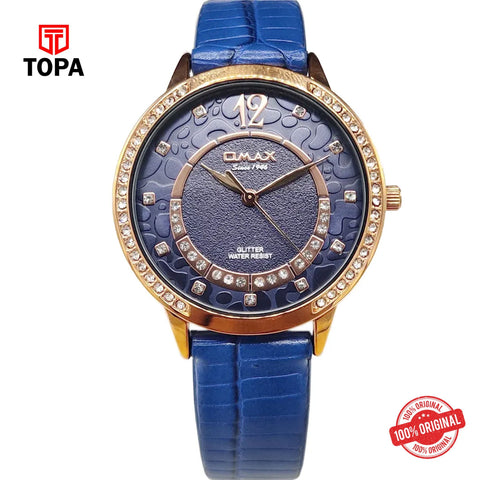 Topa Omax-GT004R44I-Leather-Band-Women-Watch - Product Image 1