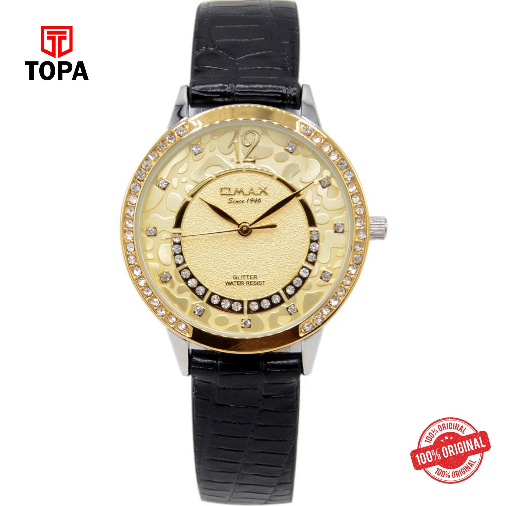 Topa Omax-GT004T12I-Leather-Band-Women-Watch - Product Image 1
