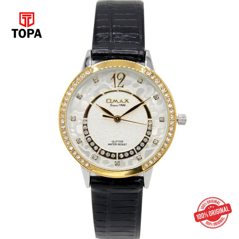 Topa Omax-GT004T62I-Leather-Band-Women-Watch - Product Image 1