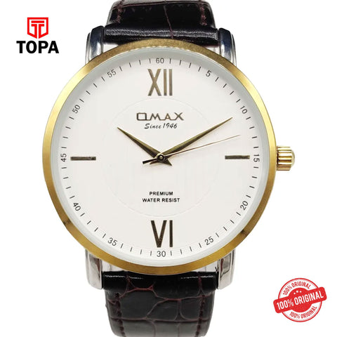 Topa Omax-GU03T35I-Leather-Band-Men-Watch - Product Image 1