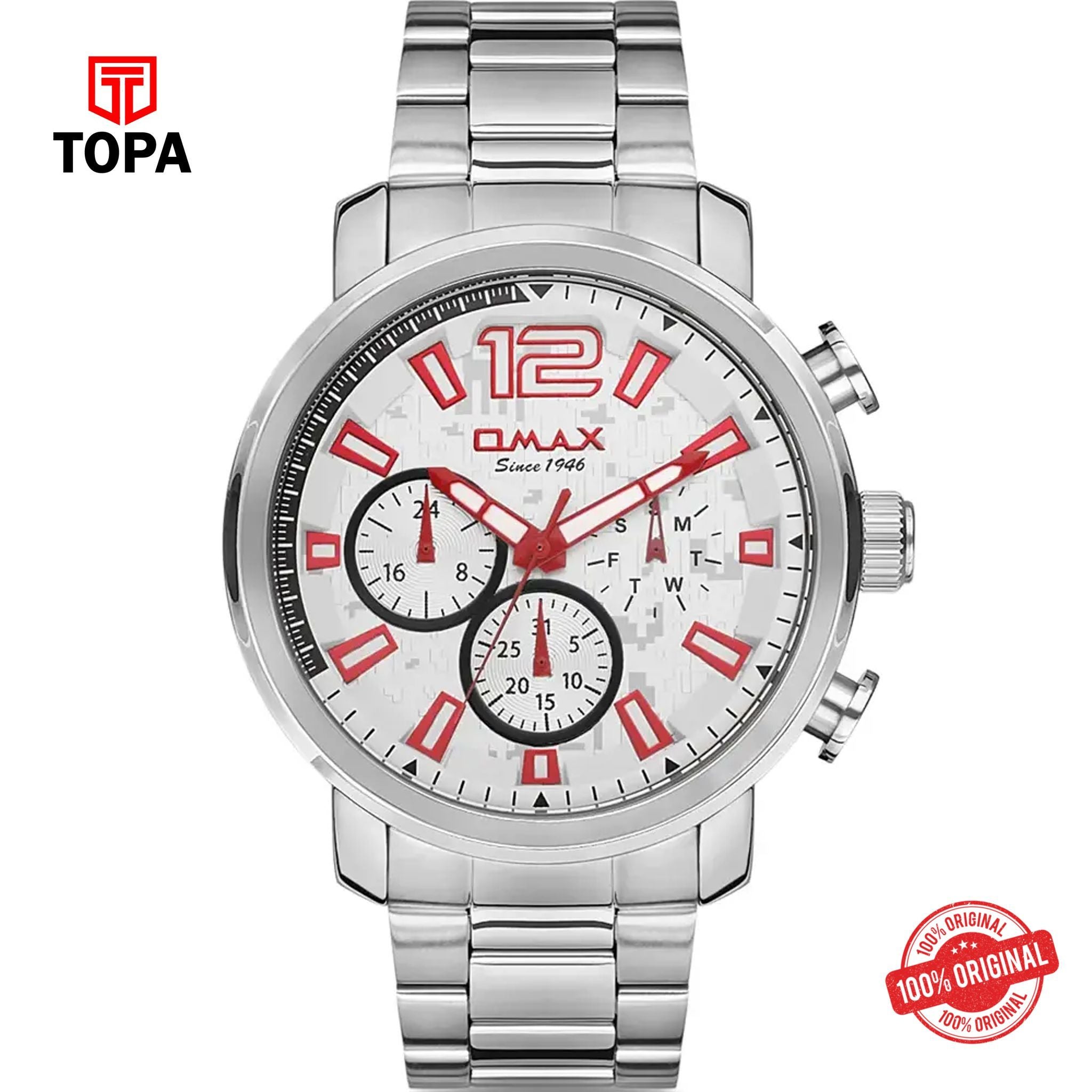 Topa Omax-GX16P36R-Mens-Wrist-Watch - Product Image 1