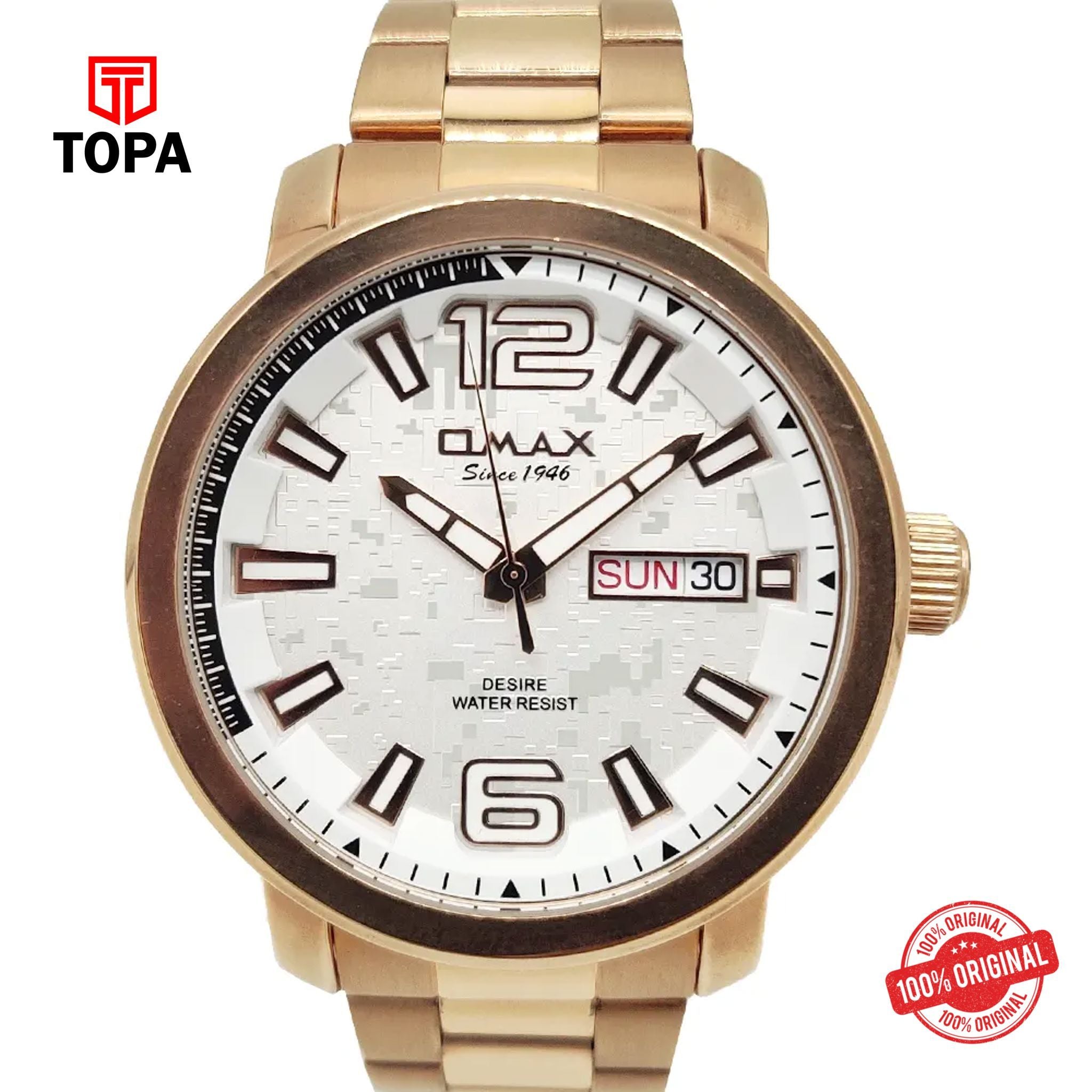 Topa Omax-GX25R38I-Metal-Band-Men-Watch - Product Image 1