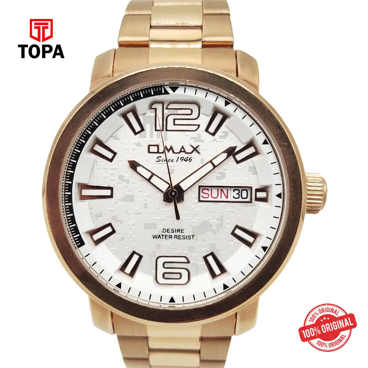 Topa Omax-GX25R38I-Metal-Band-Men-Watch - Product Image 1