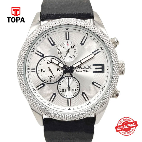 Topa Omax-GX37P62I-Leather-Band-Men-Watch - Product Image 1