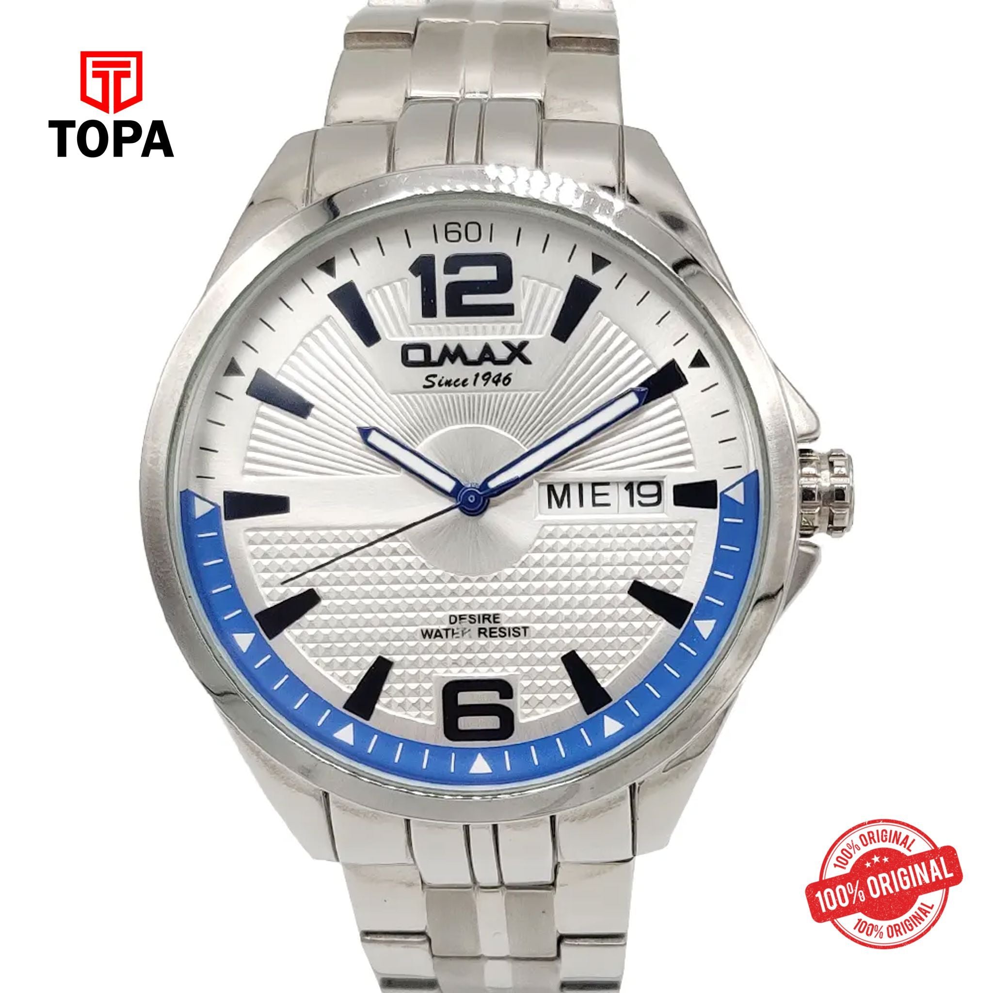 Topa Omax-GX48P66B-Metal-Band-Men-Watch - Product Image 1