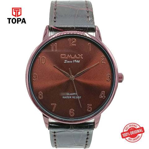 Topa Omax-HX06F55A-Leather-Band-Men-Watch - Product Image 1