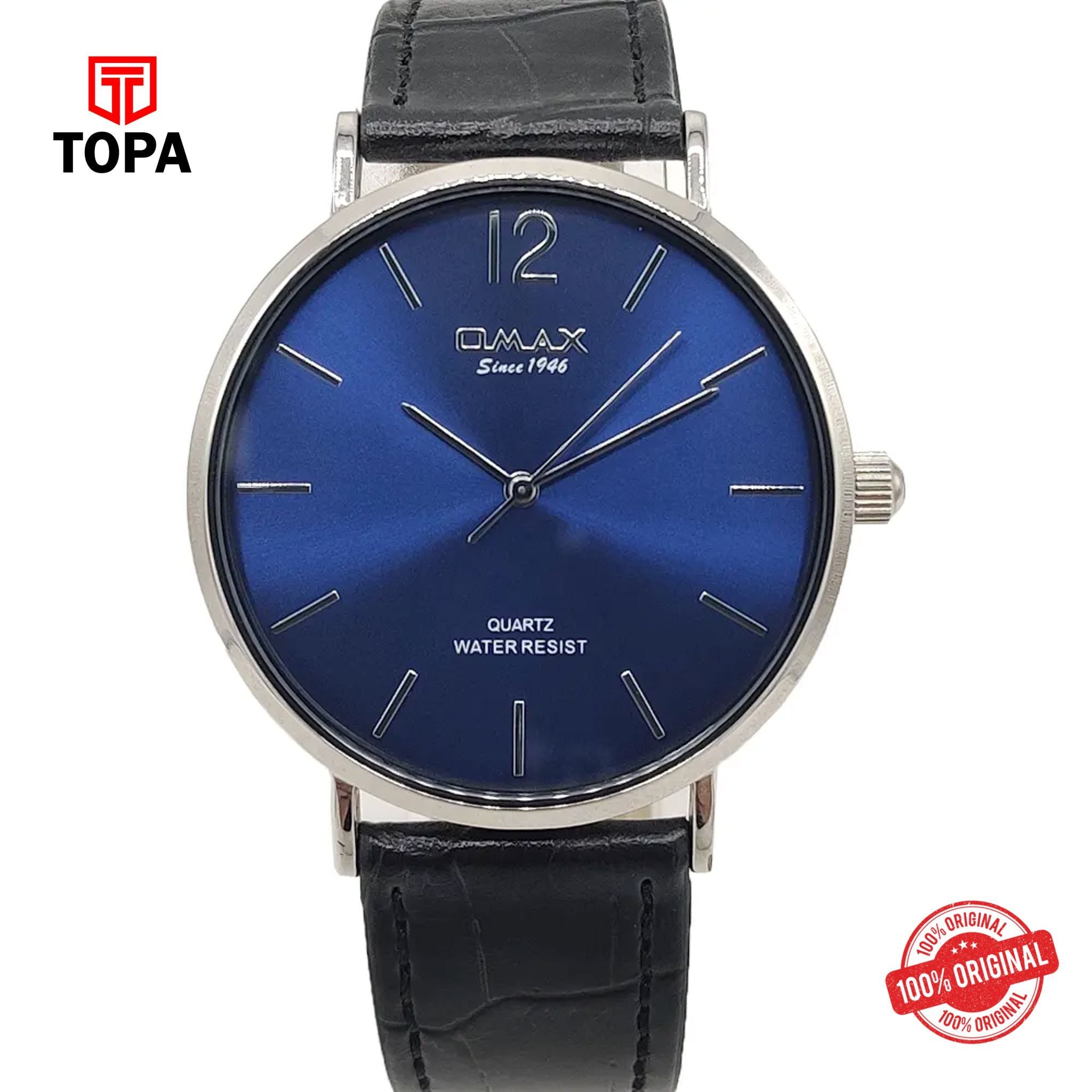 Topa Omax-HX07P42I-Leather-Band-Men-Watch - Product Image 1