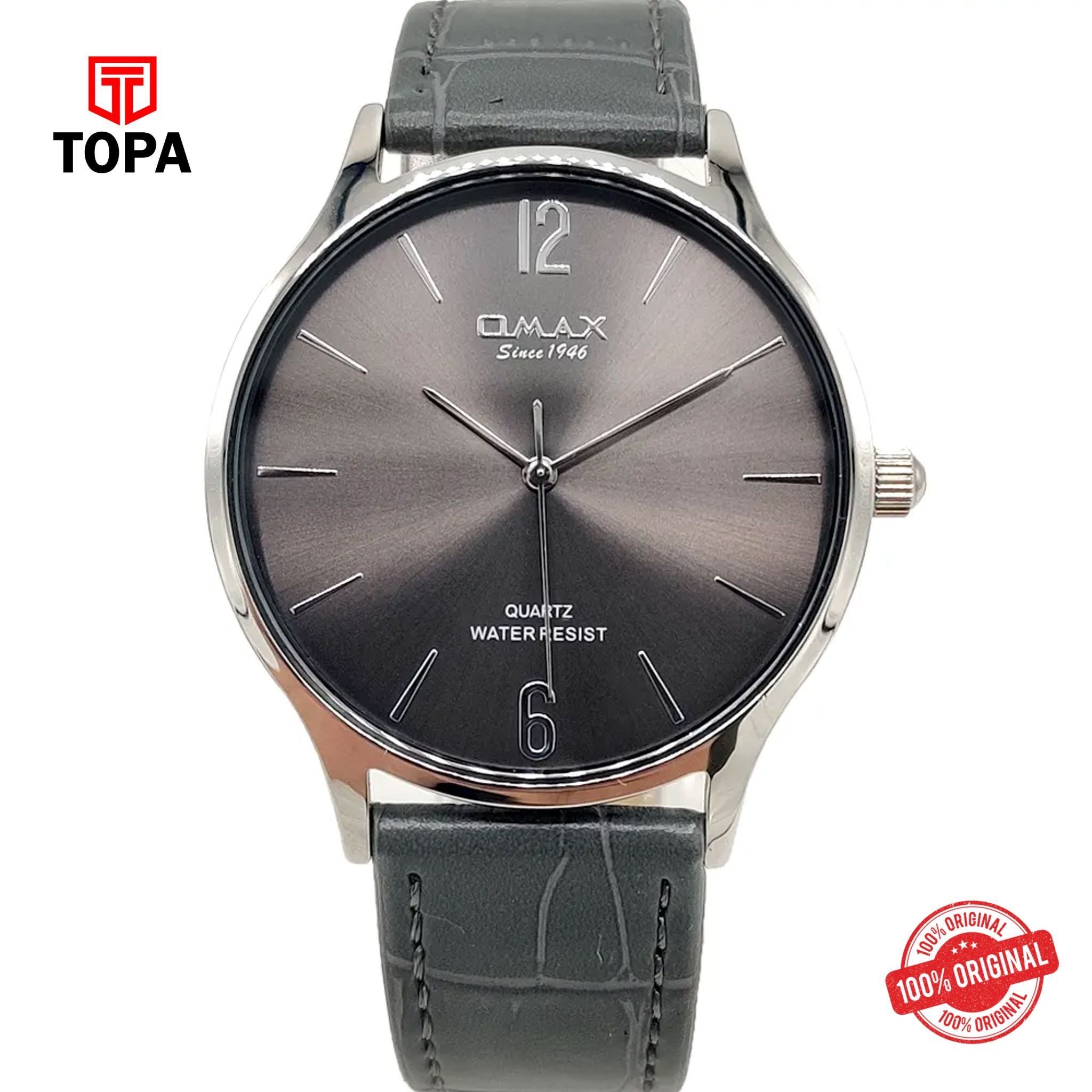 Topa Omax-HX09P99I-Leather-Band-Men-Watch - Product Image 1