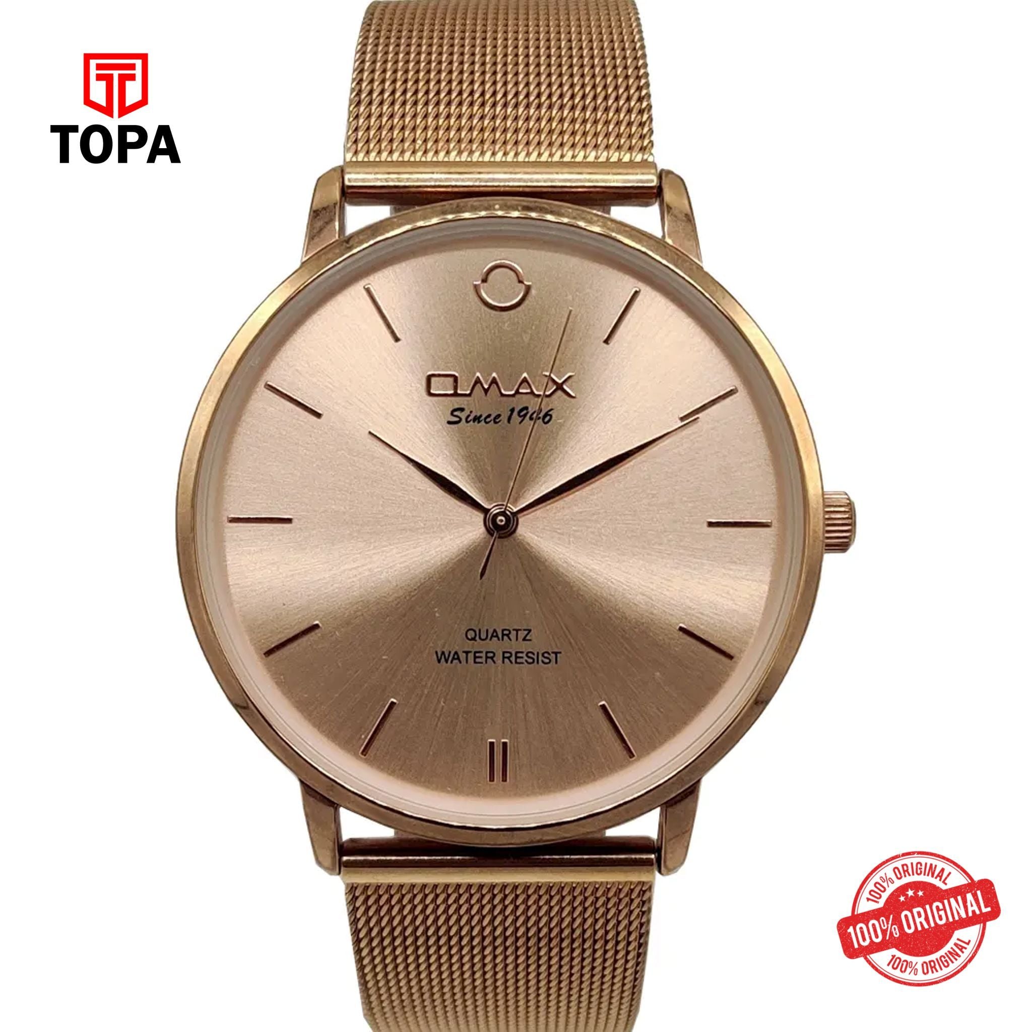 Topa Omax-HXM01-RG-Mesh-Band-Men-Watch - Product Image 1