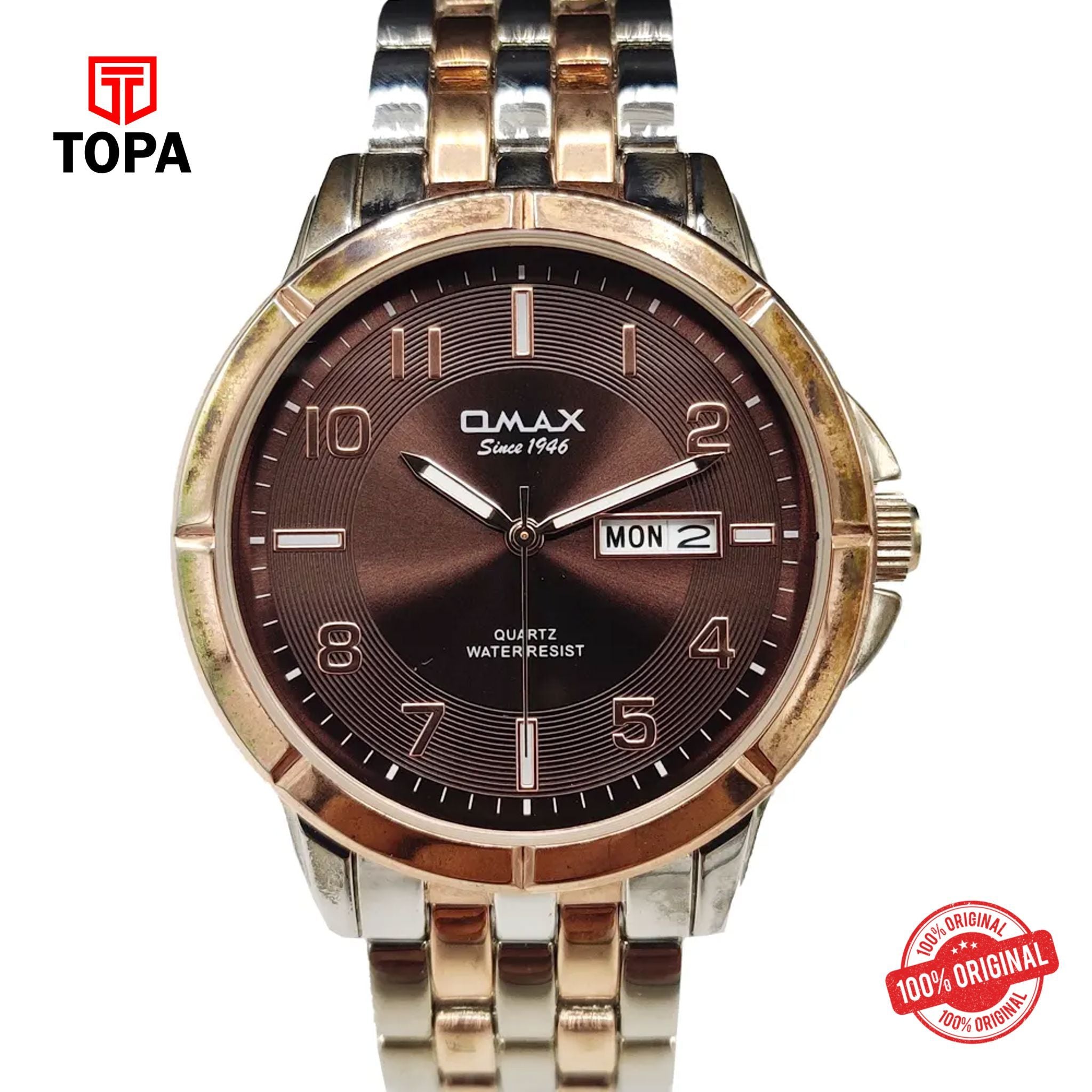 Topa Omax-HYB055NP0D-Metal-Band-Men-Watch - Product Image 1