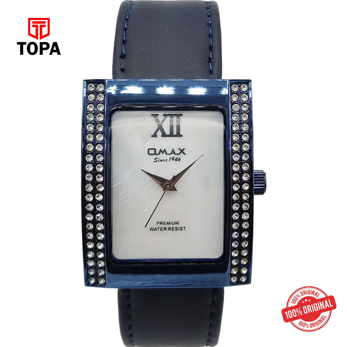Topa Omax-JC04S04I-Leather-Band-Women-Watch - Product Image 1
