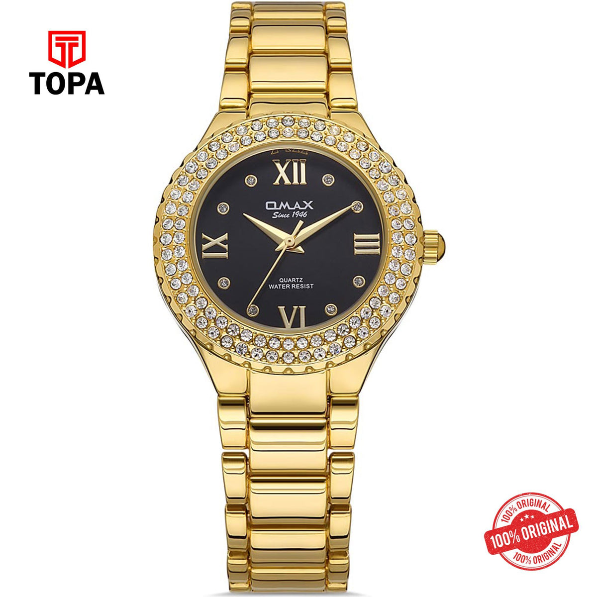 Topa Omax-JED024G002-Metal-Band-Woman-Watch - Product Image 1