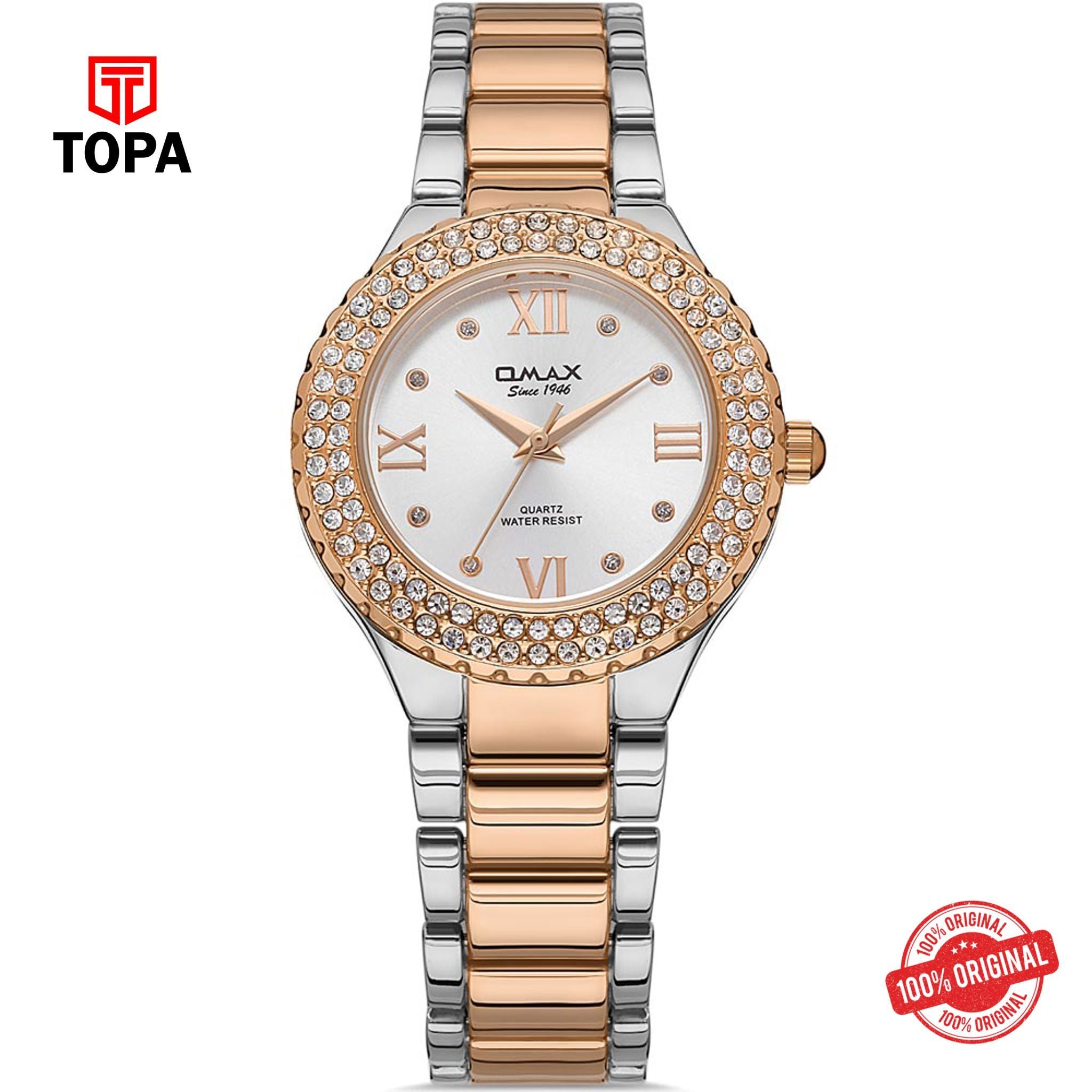Topa Omax-JED024N008-Metal-Band-Woman-Watch - Product Image 1