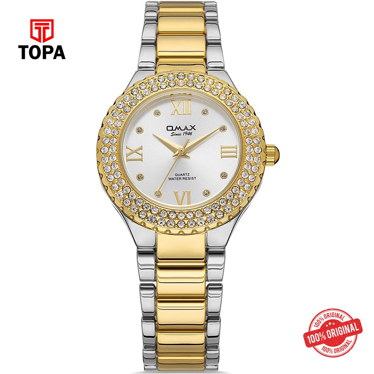 Topa Omax-JED024N018-Metal-Band-Woman-Watch - Product Image 1