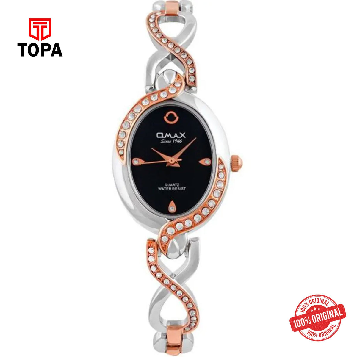 Topa Omax-JES966N012-Metal-Band-Women-Watch - Product Image 1