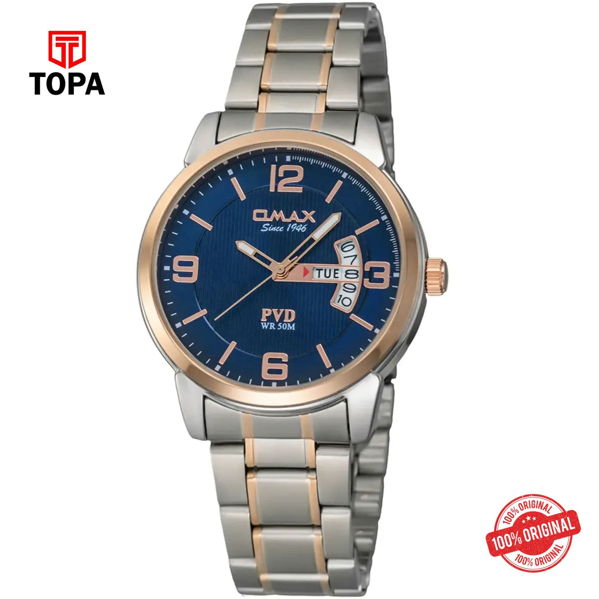 Topa Omax-JSD003N004-Metal-Band-Men-Watch - Product Image 1