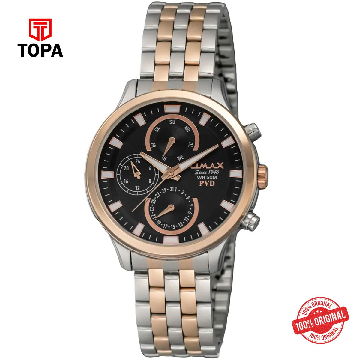 Topa Omax-JSM001N012-Metal-Band-Men-Watch - Product Image 1
