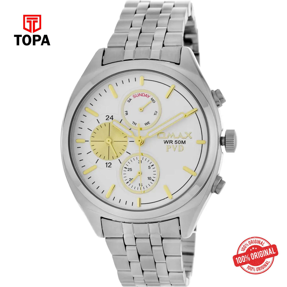 Topa Omax-JSM005I048-Metal-Band-Men-Watch - Product Image 1
