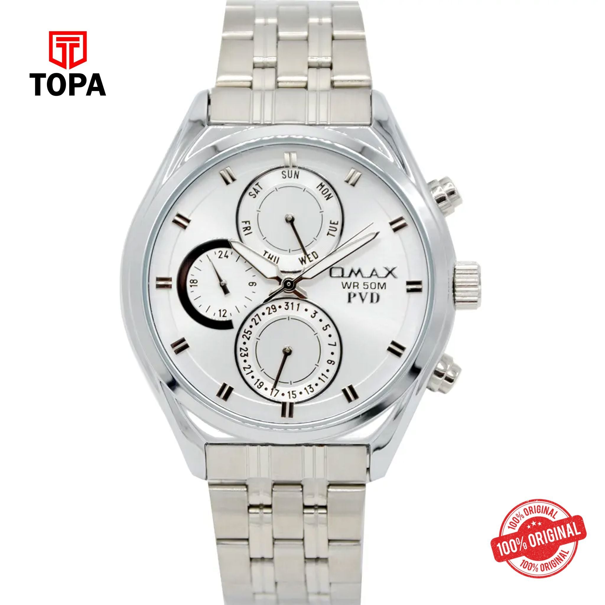 Topa Omax-JSM007I018-Metal-Band-Men-Watch - Product Image 1