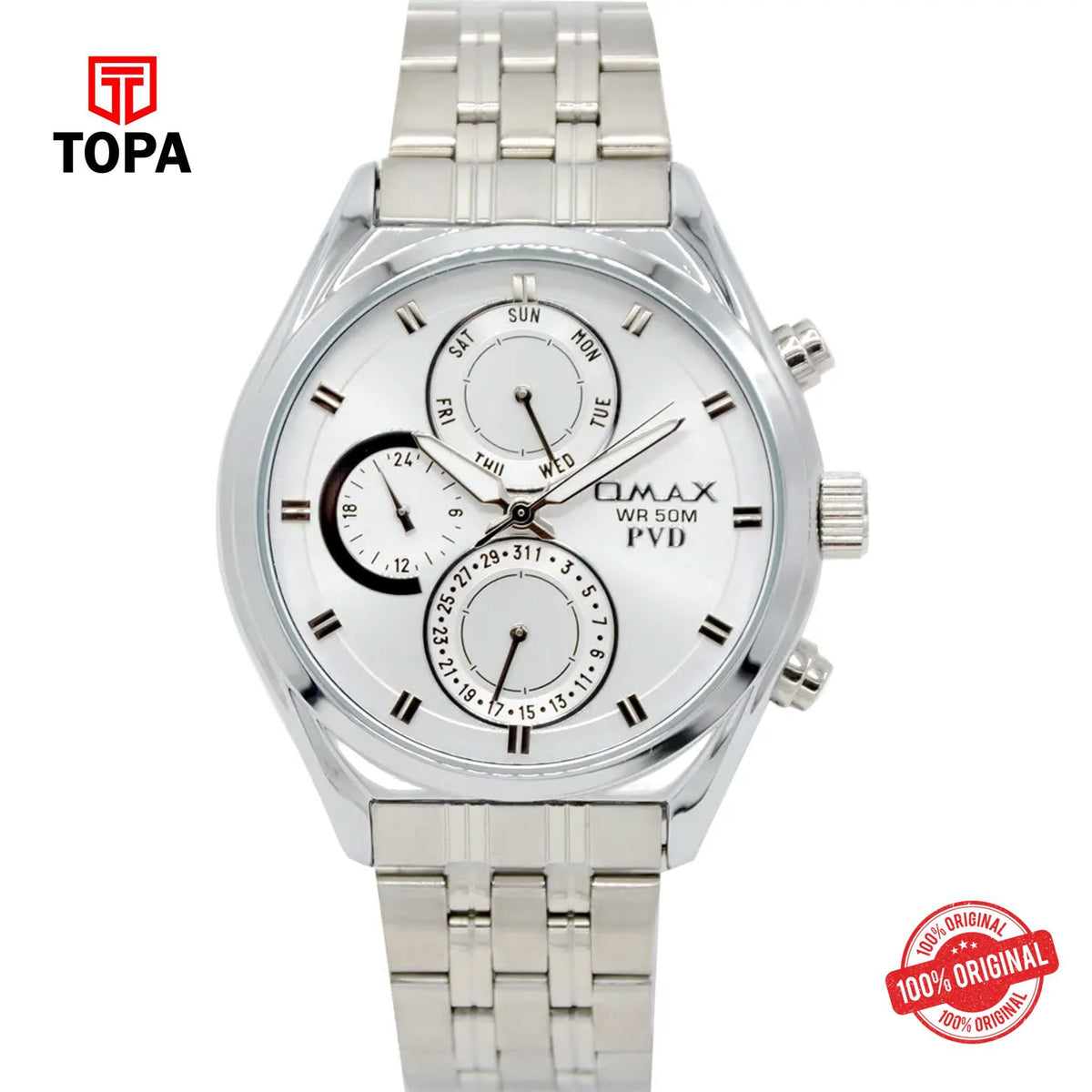 Topa Omax-JSM007I018-Metal-Band-Men-Watch - Product Image 1