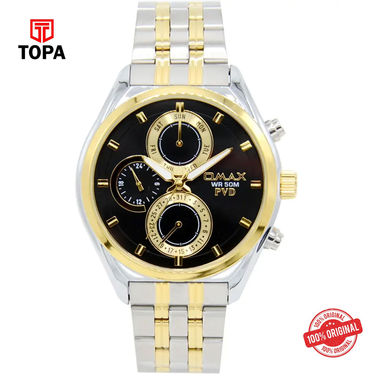 Topa Omax-JSM007N002-Metal-Band-Men-Watch - Product Image 1