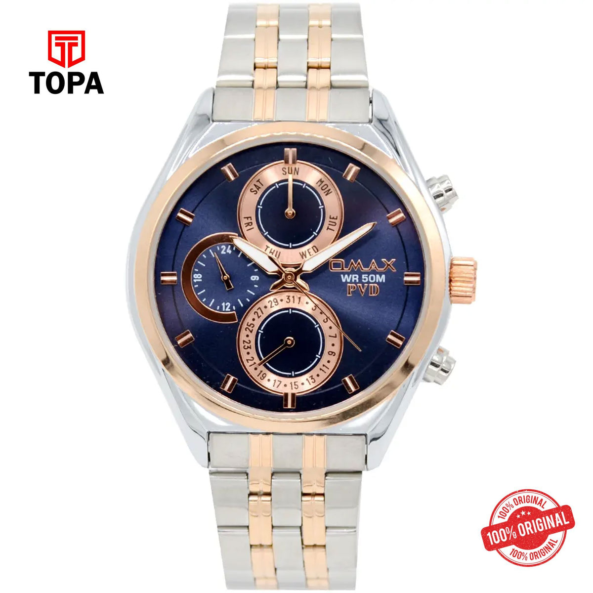 Topa Omax-JSM007N004-Metal-Band-Men-Watch - Product Image 1