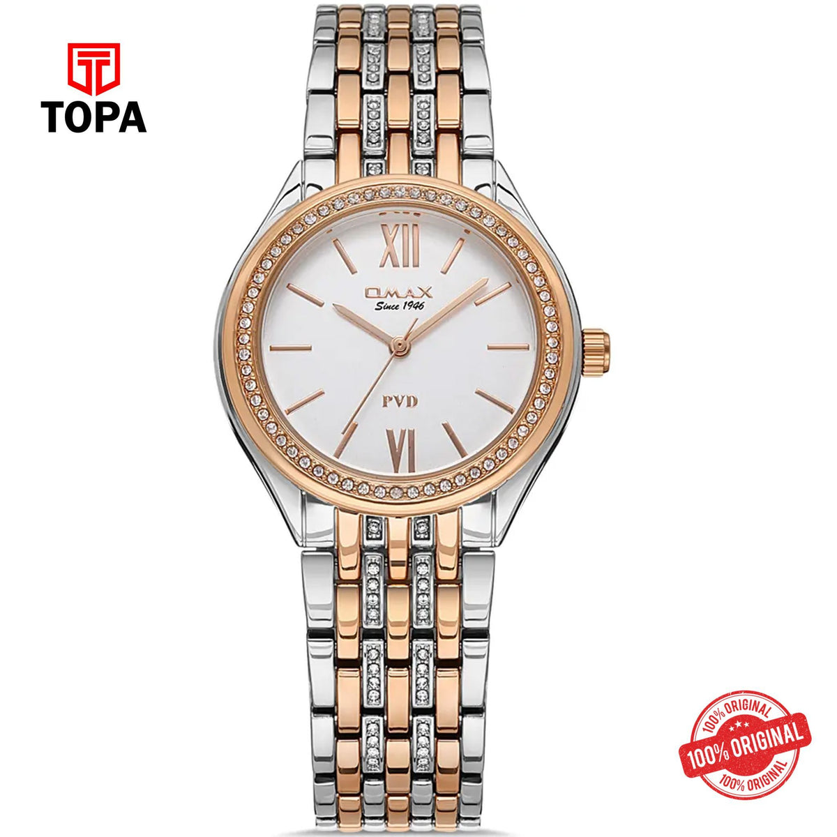 Topa Omax-JSS006N018-Metal-Band-Women-Watch - Product Image 1