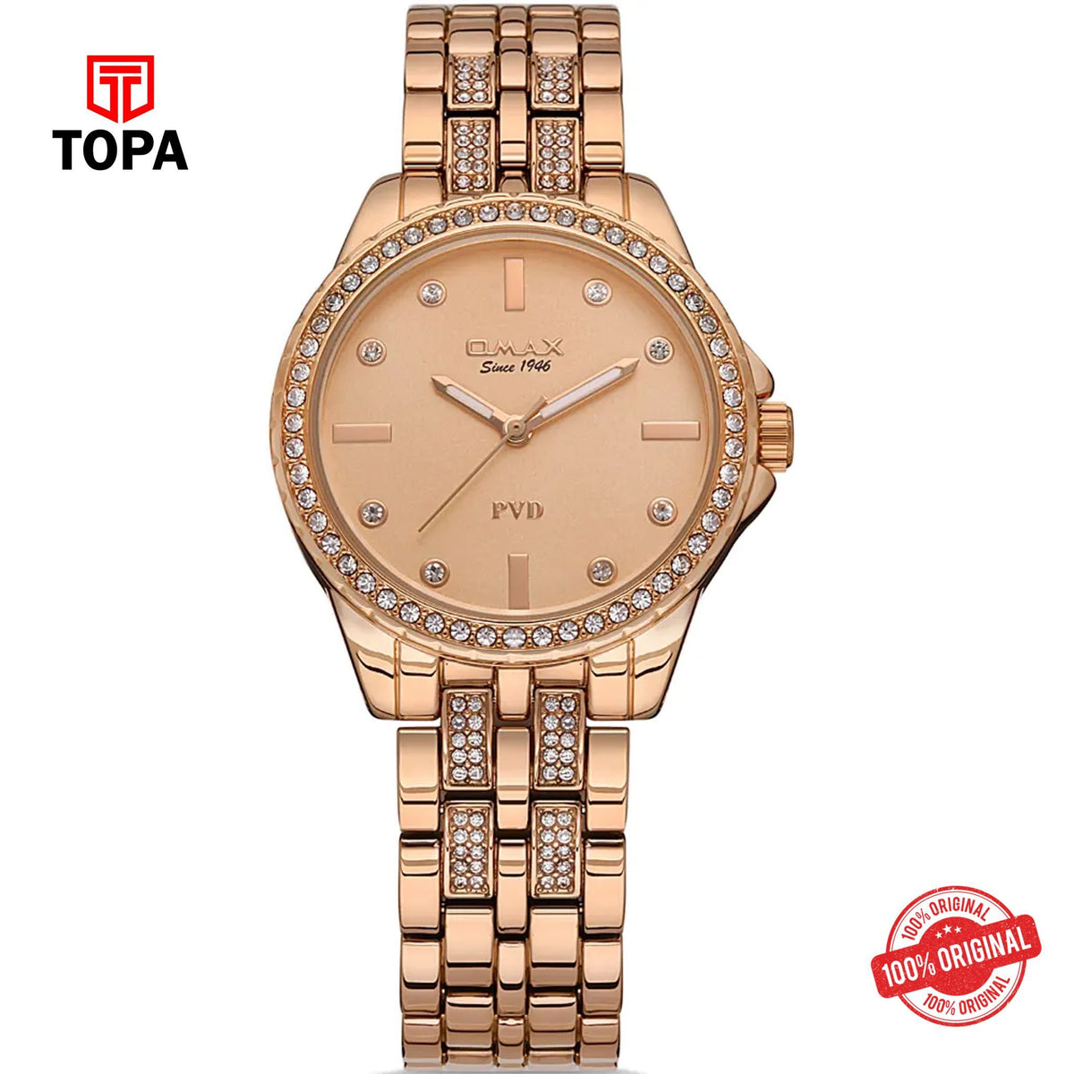 Topa Omax-JSS014600F-Metal-Band-Women-Watch - Product Image 1