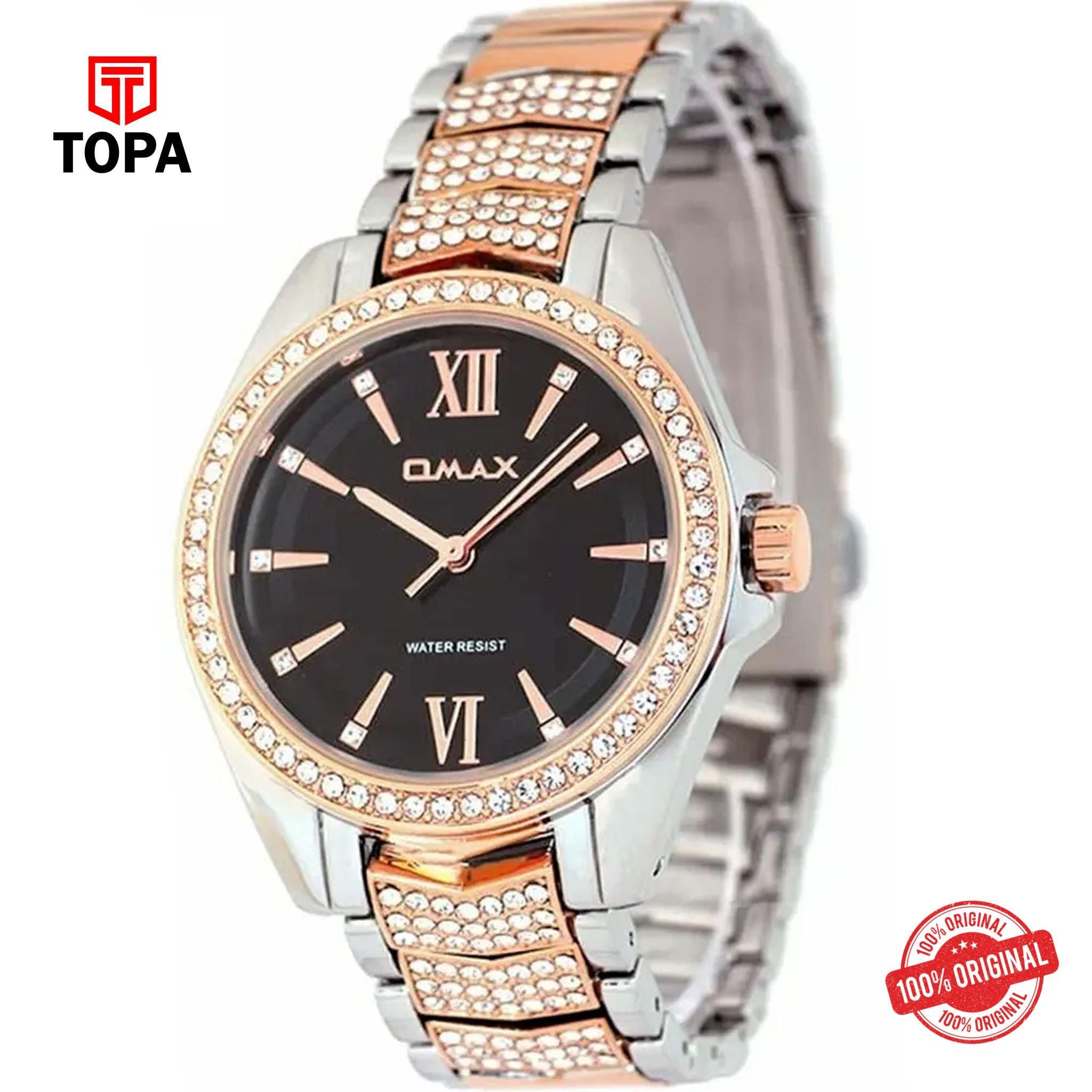 Topa Omax-JSS020N012-Metal-Band-Women-Watch - Product Image 1