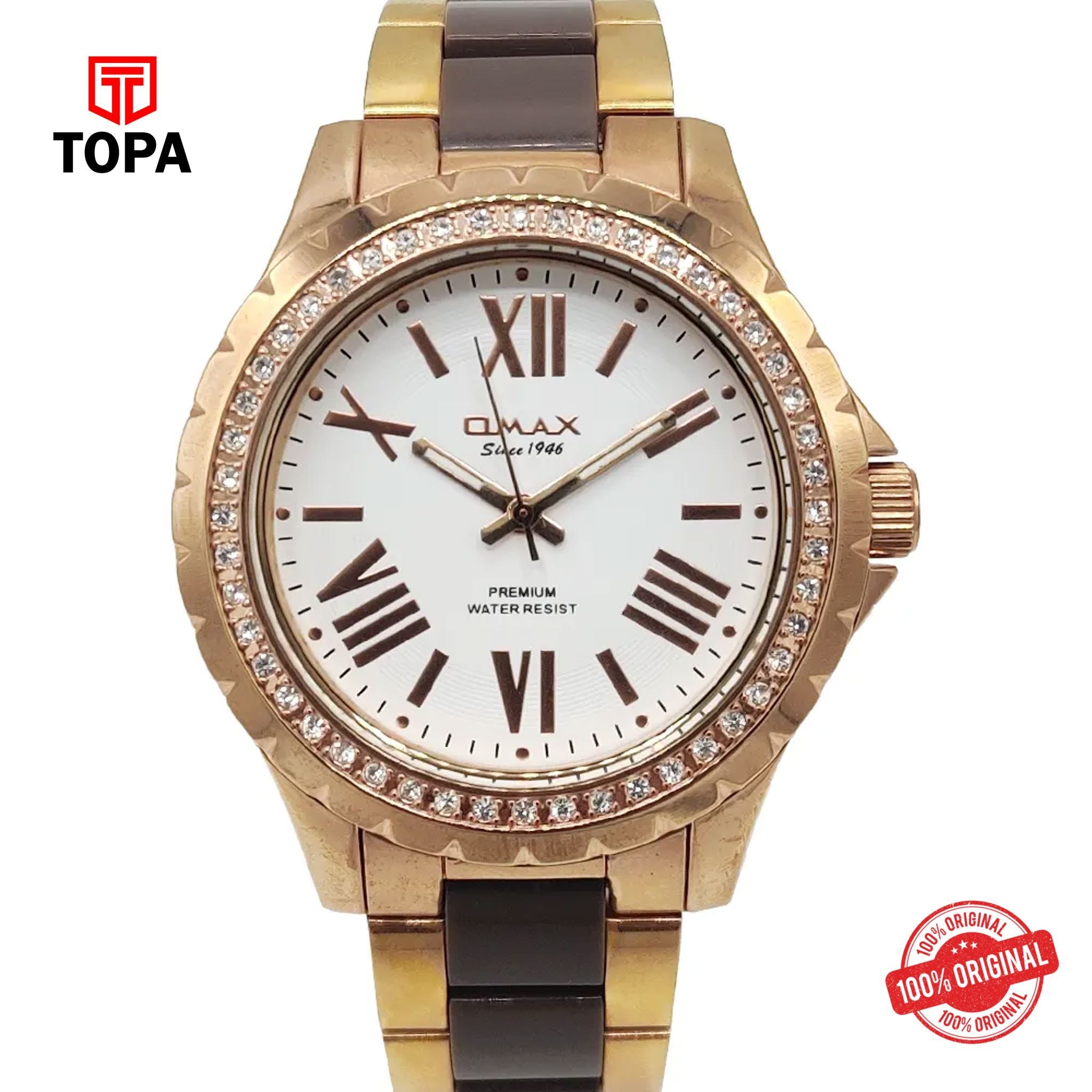 Topa Omax-LC02R38I-Metal-Band-Women-Watch - Product Image 1