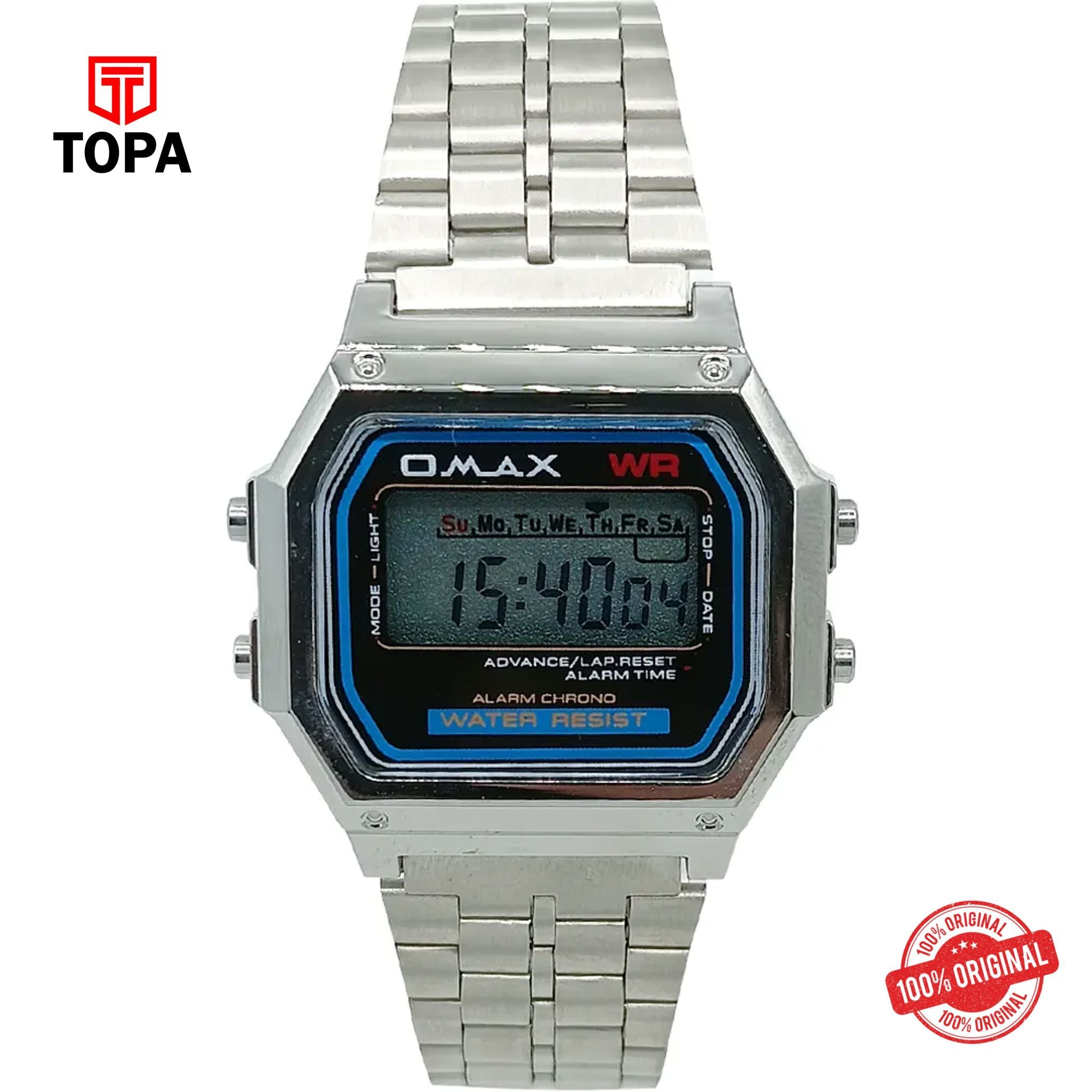 Topa Omax-M283-DIGITAL-Metal-Band-Men-Watch - Product Image 1