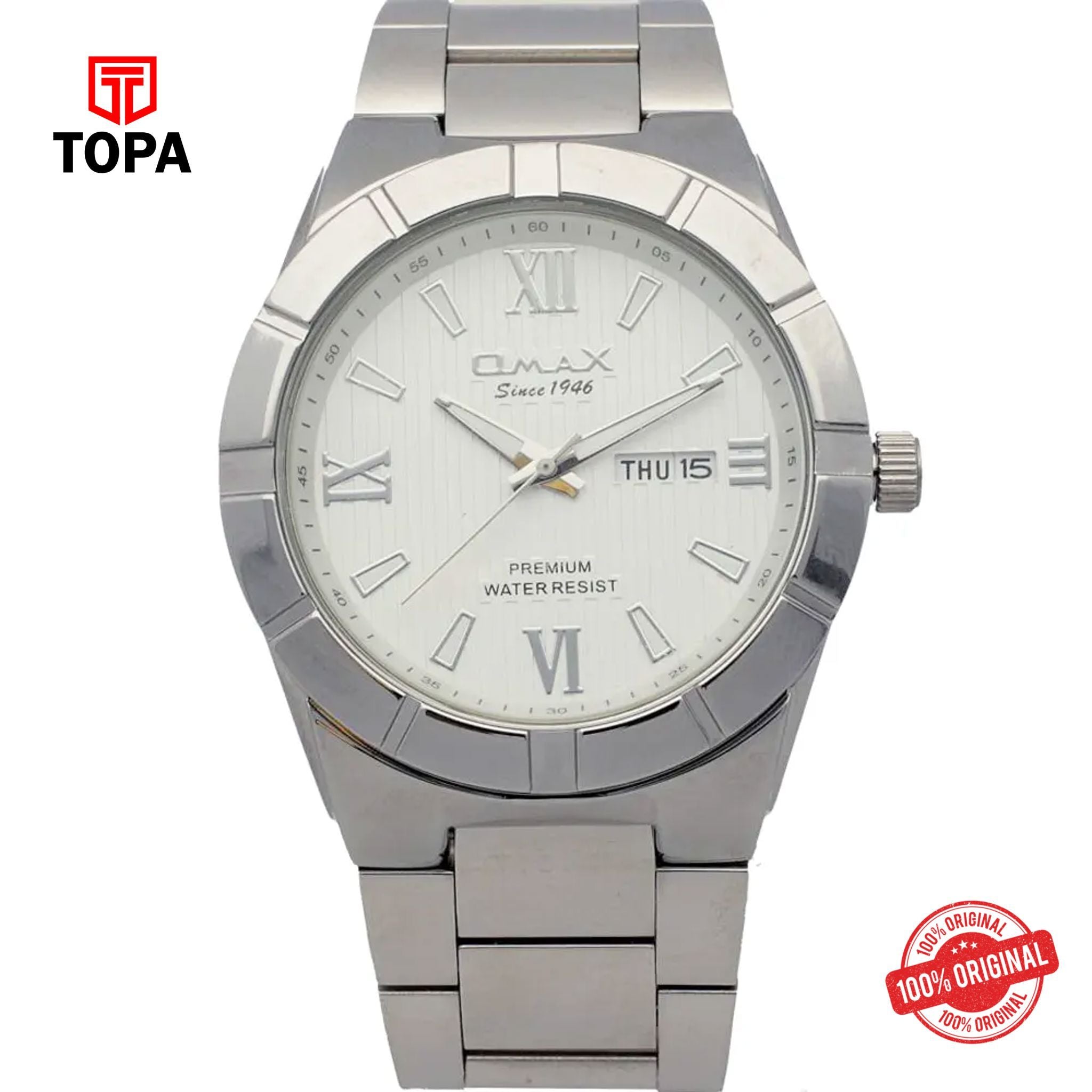 Topa Omax-MA04P66I-Metal-Band-Men-Watch - Product Image 1