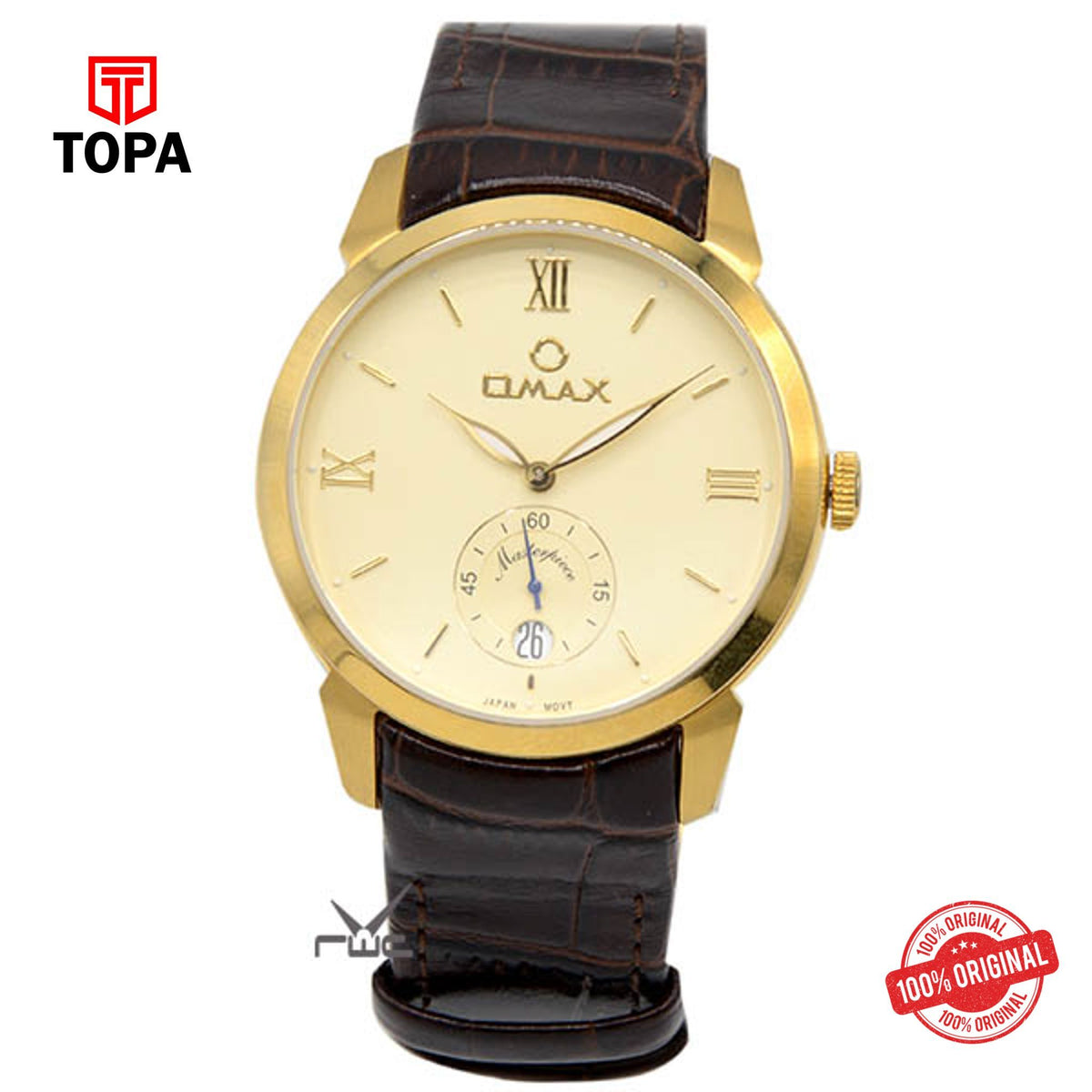 Topa Omax-MG05-GOLD-Mens-Wrist-Watch - Product Image 1